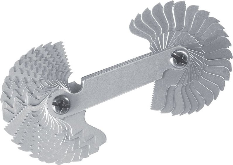 Kombi Gewindelehren metrisch und zöllig 0,25–6 mm / 4–62 BSW