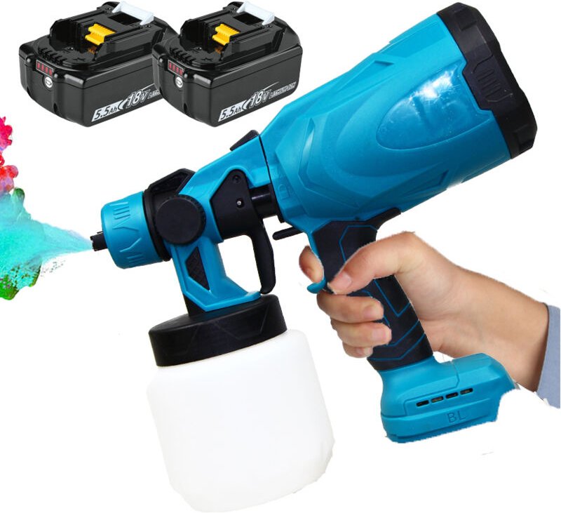 Teetok - Andere Malwerkzeuge, kabelloses Farbspritzgerät hvlp, elektrische 550-W-Spritzpistole, Handzaun-Lackierpistole,...