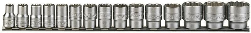 Steckschlüsseleinsätze im Lieferumfang von Teng Tools M1215 mm Vierkantschaft mit 1/2 Zoll enthalten