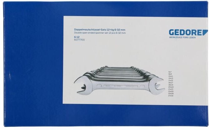 6-12 Doppelmaulschlüssel-Satz 12-teilig 6-32 mm