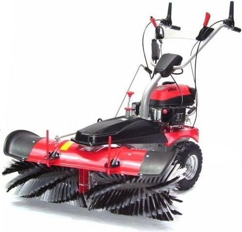 Kombi Benzin Kehrmaschine 55743 Motorbesen 1000mm E-Start Kehrbesen Schneefräse
