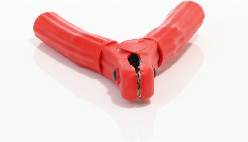 Polklemme (rot +) - vollisoliert