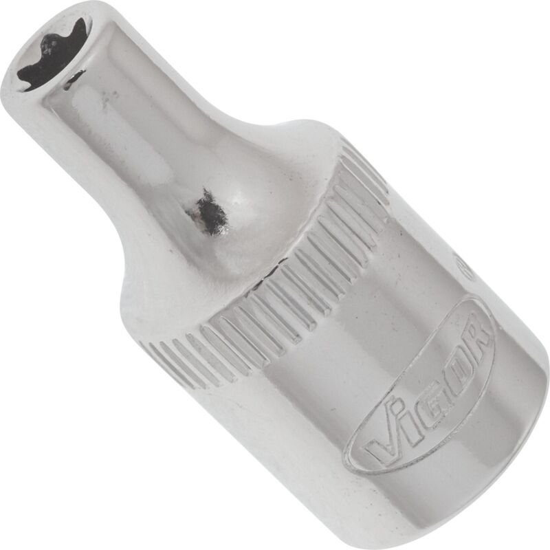 T Steckschlüsseleinsatz ∙ V2185N ∙ 1/4 Zoll (6,3 mm) Vierkant hohl ∙ Außen torx® Profil ∙ sw E4