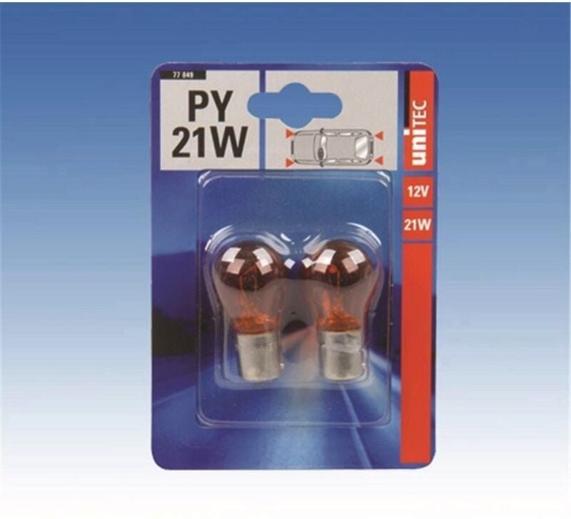 Unitec - PY21W Kugellampe Standard Orange 12V P21 5W Blinkerlampe