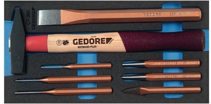 Gedore - Werkzeugmodul 1500 CT1-350 8-teilig 1/3-Modul Schlagwerkzeugsatz