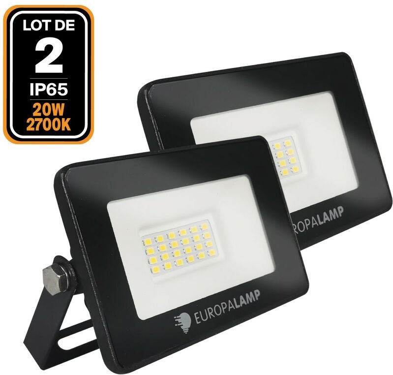 2 Fluter led 20W Ipad Warmweiß 3000K Hohe Helligkeit
