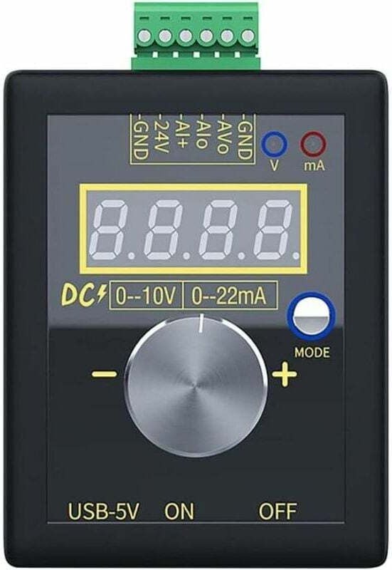 Signalgenerator 0–10 V/0–4–20 mA Strom und Spannung, analoger Signalgenerator, integrierte Lithiumbatterie für SPS-Debug...
