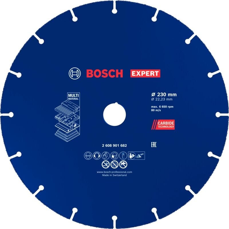 Bosch - expert Carbide Multi Wheel Trennscheibe, 230 mm, 22,23 mm
