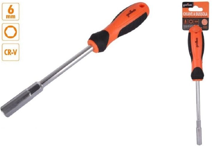 Trade Shop Traesio - Trade Shop - exagonstruktur key 6 mm cacciavite cr-v mit ergonomischer impugnature 94863 -