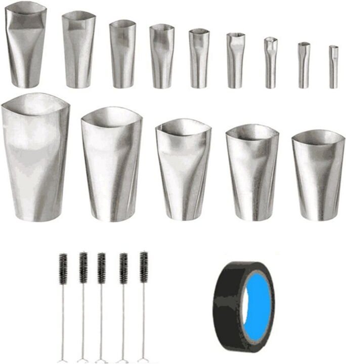 20-teiliges Dichtungsdüsenset für Küche, Badezimmer und Fenster. Das Finishing-Werkzeug kann wiederverwendet werden.