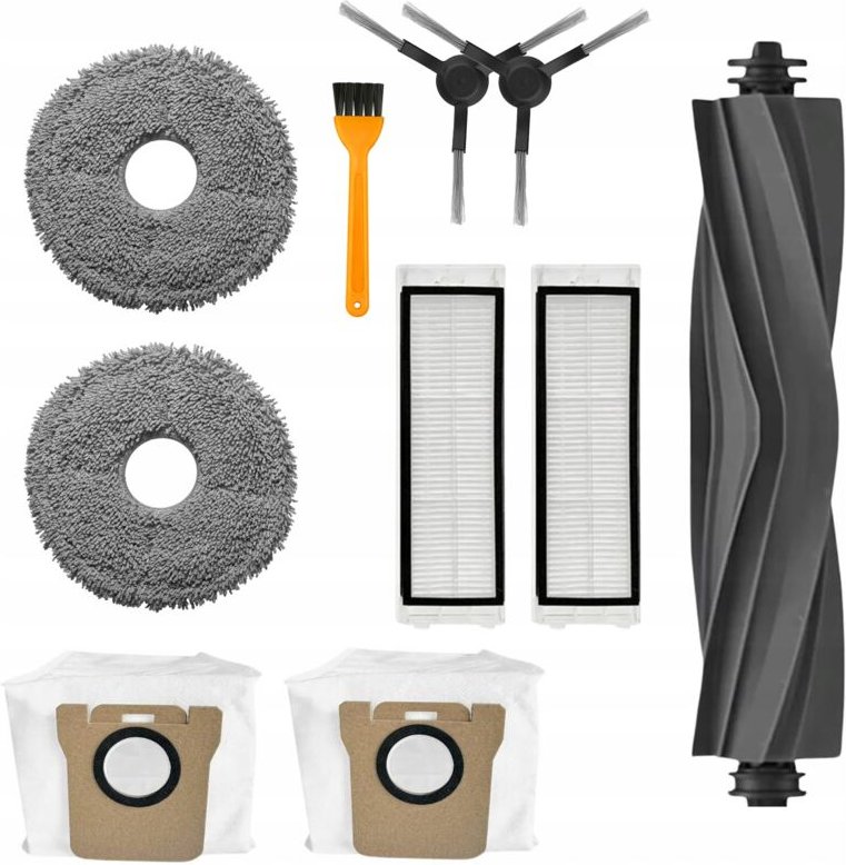 Set mit Beuteln, Wischmopps und Bürsten für XIAOMI MI Robot X10+ X20+ S10 DREAME L10 L10S