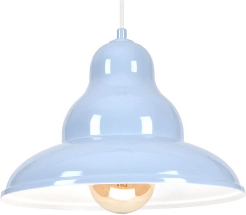 BULMA 1 Hängelampe - Industrial, Metall, blau 1xE27