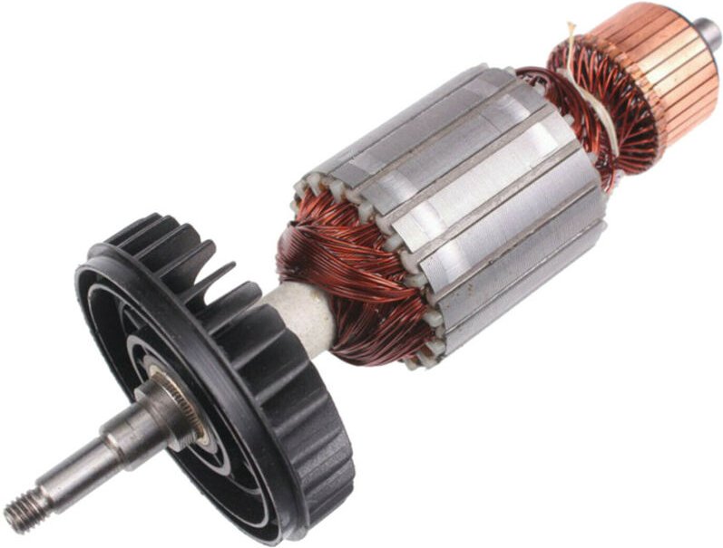 Thumbnail - Trade-shop - Anker / Rotor / Motor Ersatzteil / Läufer / Kollektor / Polpaket mit Lüfter ersetzt 517828-4 516963-5 für M...