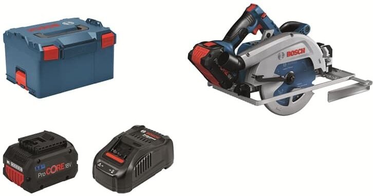 Bosch Akku-Handkreissäge biturbo gks 18 V-68 gc Professional, Ausführung: 06016B5130, 2x5,5 Ah/L-BOXX