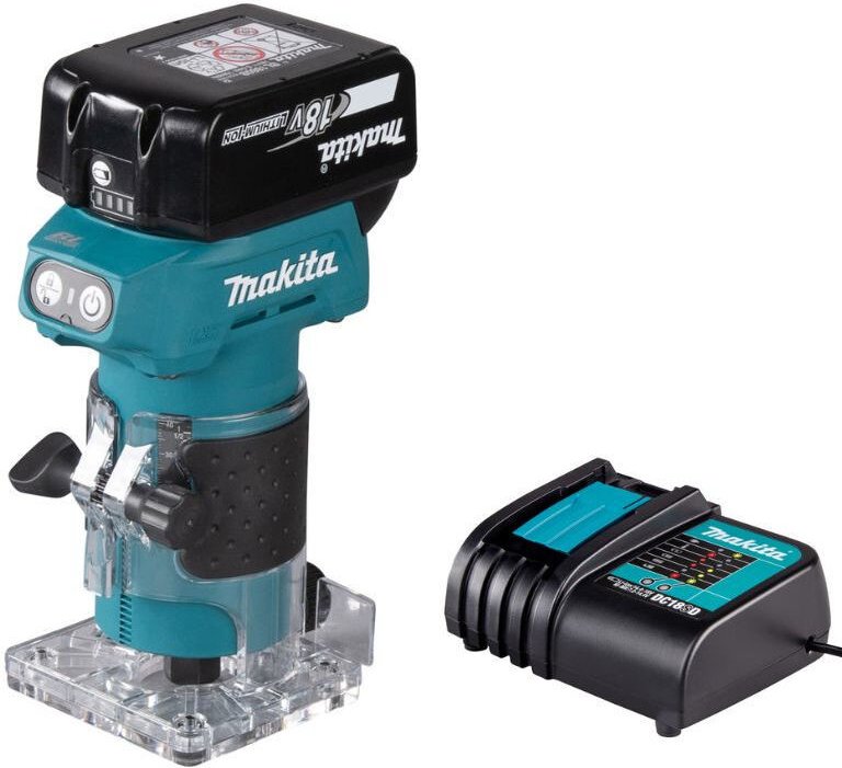 18V Ø6mm Kantenfräse (1x3.0Ah) Makita DRT52SF