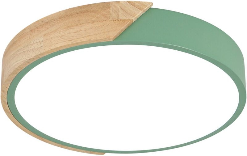 COMELY Moderne LED Deckenleuchte Rundholz 24W 2400LM, Kaltweiß 6500K, Macaron-Design, Beleuchtung für Schlafzimmer Küche...