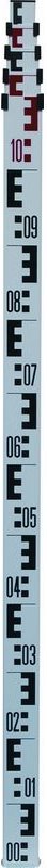 FP - nedo Teleskopnivellierlatte L.1,22-4m Teilung Rücks.2 m.Libelle - 344122-637