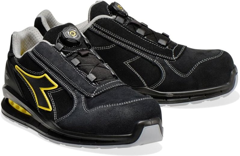 Chaussure de sécurité basse noire DIADORA UTILITY RUN NET AIRBOX QUICK LOW S3 SRC - 176219C0200 46