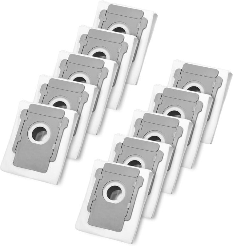 10 Staubsaugerbeutel für iRobot Roomba i7/i7+/i3/i3+/i4/i4+/i6/i6+/i8/i8+/S9/S9+/j7/j7+/E5/E6/E7, Zubehör, Ersatz-Staubb...