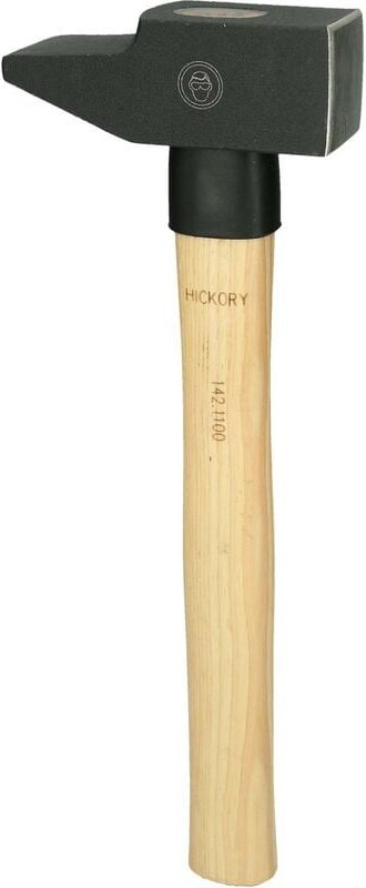 Schlosserhammer, Hickory-Stiel, französische Form, 1000g