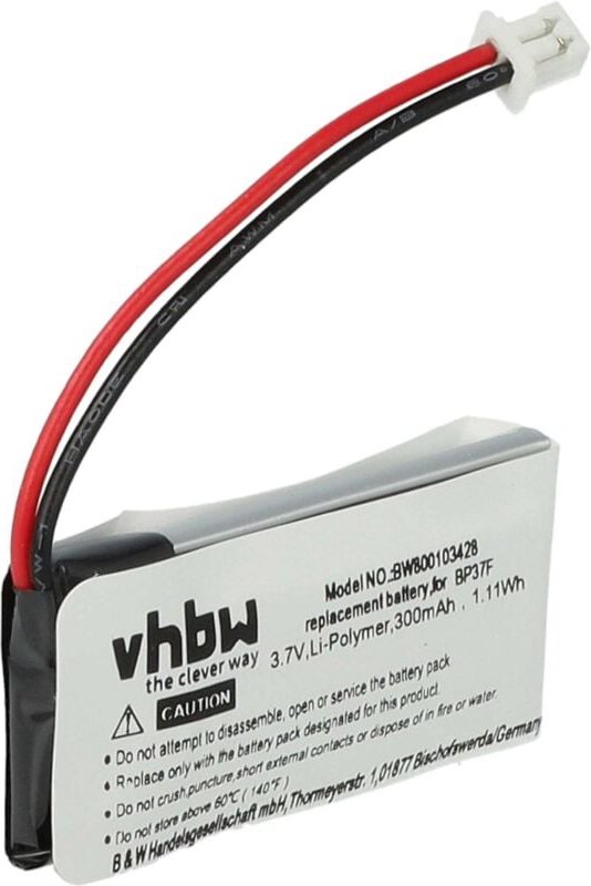 vhbw Akku kompatibel mit Dogtra EF3000 Gold, iQ, iQ plus Hundehalsband Hunde-Trainer (300mAh, 3,7V, Li-Polymer)