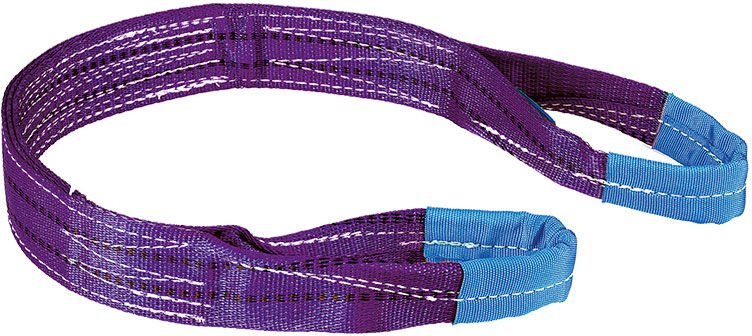 Flache Polyesterschlingen zum Heben von 2 Tonnen auf 1 m Fervi 2/1000