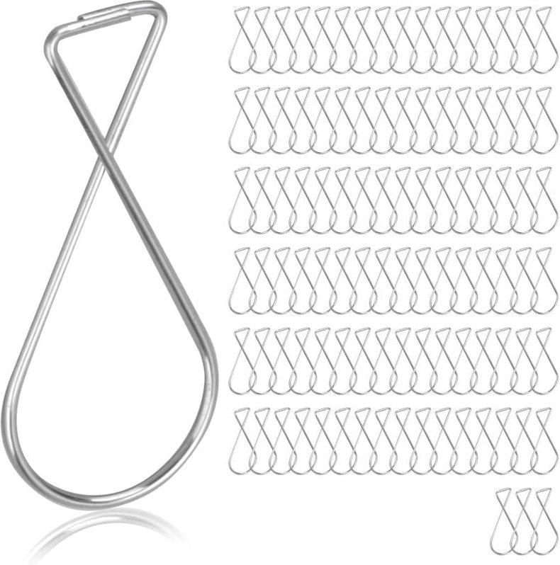 Deckenhaken, 100er-Packung tragbare Metall-Deckenhaken für Deckenplatten, Metall-Deckenhaken, Aufhängehaken für abgehäng...