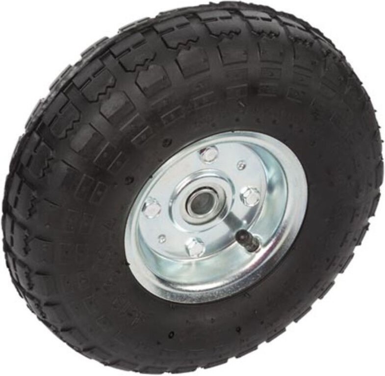 Toolland Rad für Sackkarre, Luftreifen, profiliert, Schwarz, Stahl