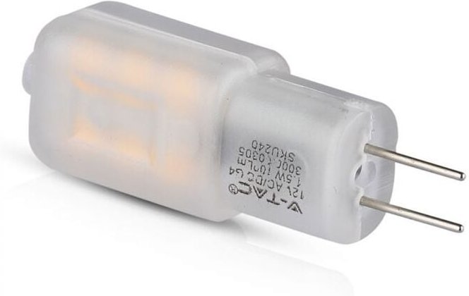 V-TAC PRO VT-201 LED-Strahlerlampe Samsung SMD-Chip 1,5 W T12 G4 12 V warmweiß 3000 K – SKU 240