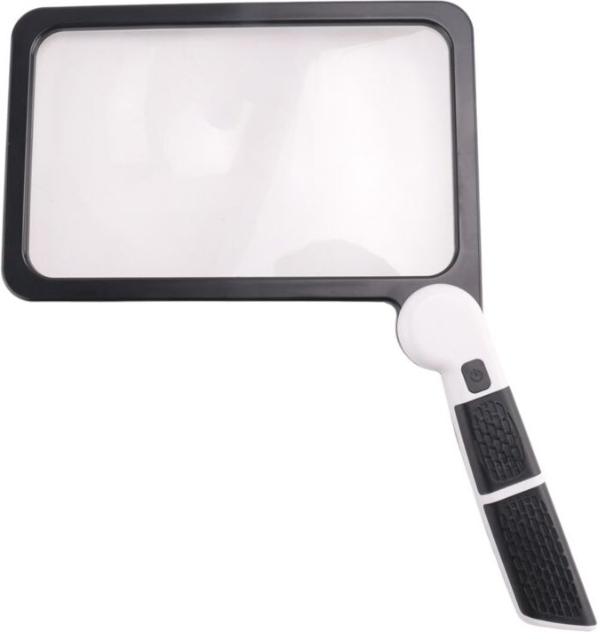 Ganzseitige 5-fache Lupe zum Lesen, Handlupe