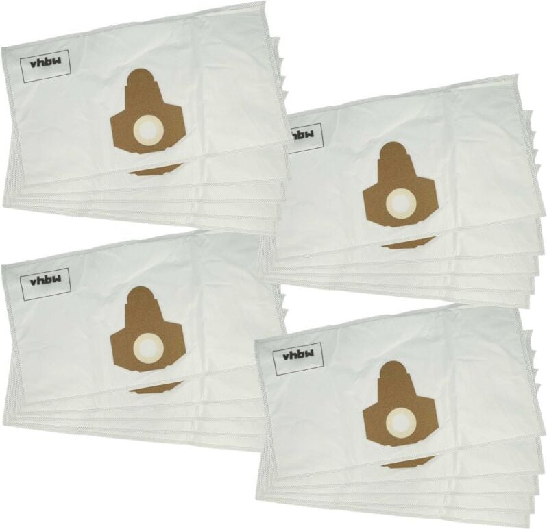 Thumbnail - 20x Staubbeutel kompatibel mit Parkside pnts 1500 B1, 1500 B2, 1400 F2, 1500 A1 Staubsauger - Polyester / Mikrovlies, 58...