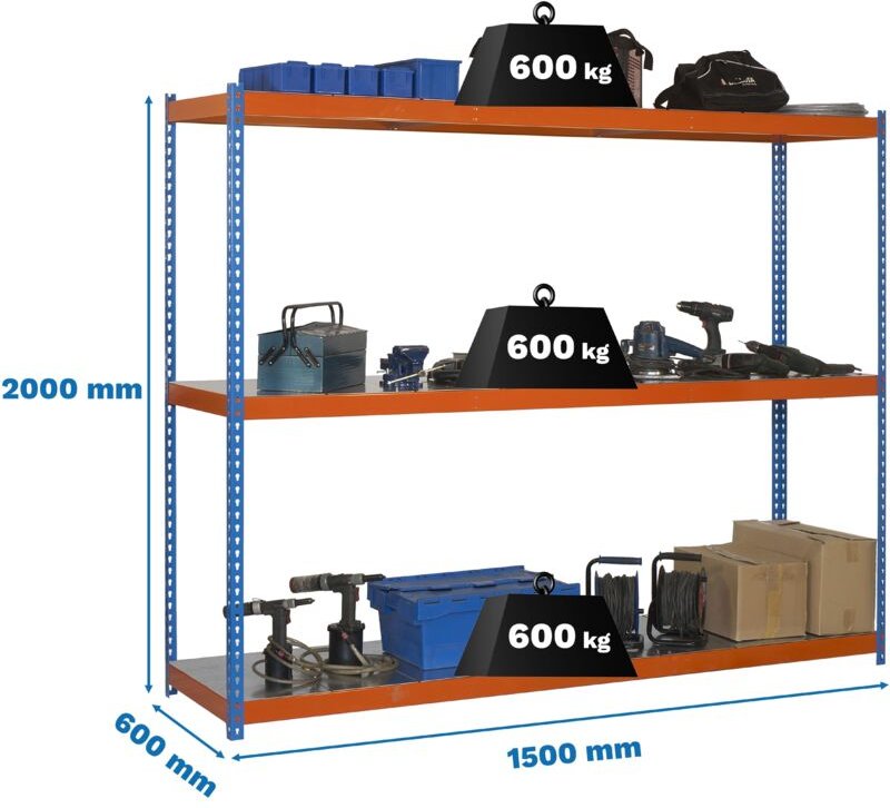 Simonrack Simonforte 1506-3 Metallregal 3 Ebenen