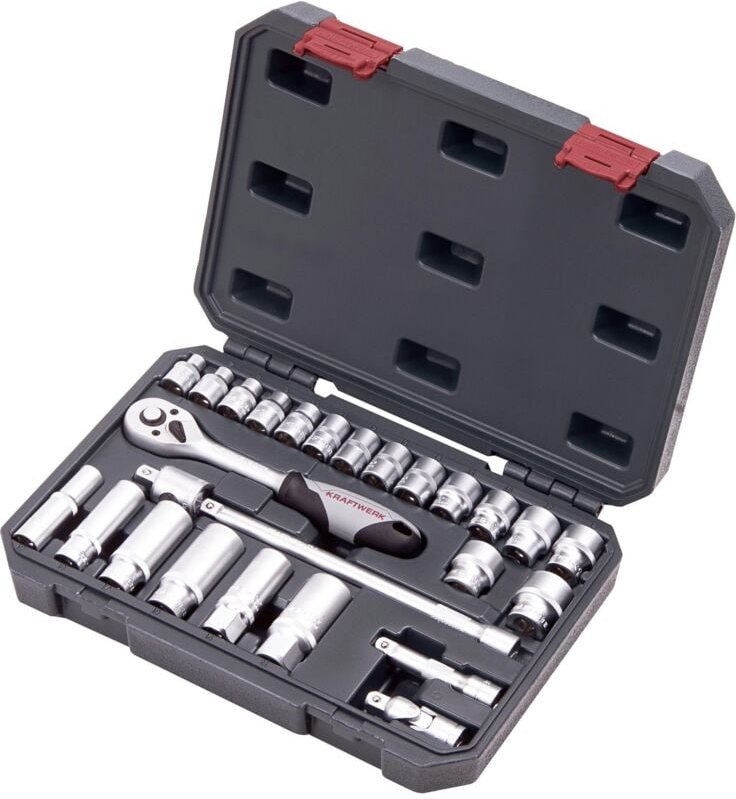 Kraftwerk - Steckschlüssel-Satz, 3/8', 26-tlg.