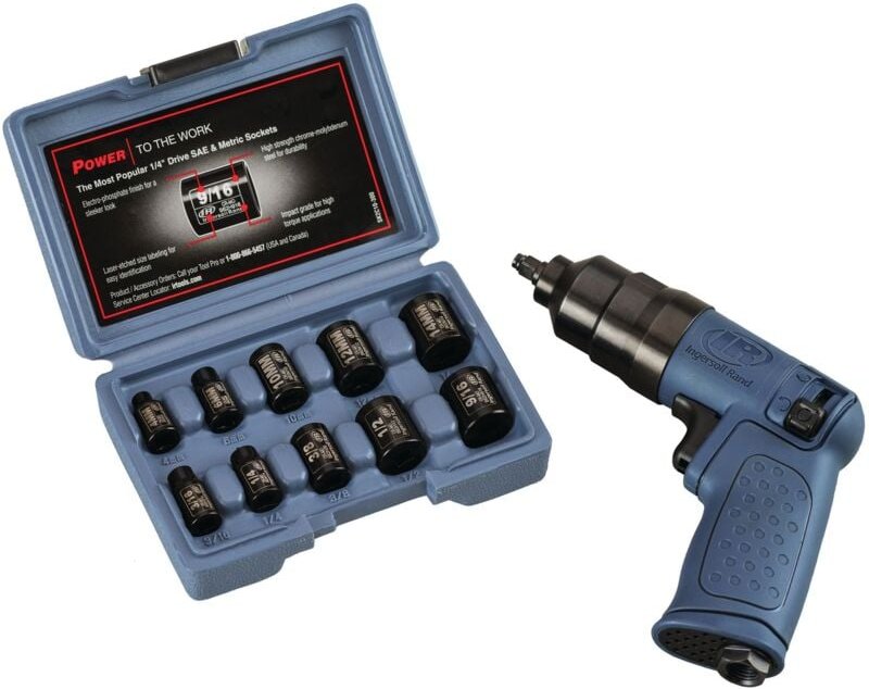 Ingersoll Rand - Druckluft Ratsche-Set 2101KA, 1/4 Zoll + Steckschlüsselsatz