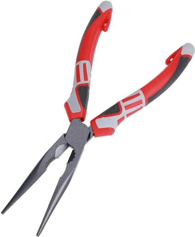 Multifunktionaler deutscher Elektriker-Drahtschneider, lange Spitzzange, Handwerkzeuge, 200 mm, Elektrikerzange, Halbrun...