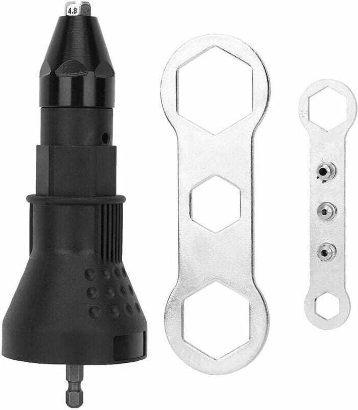 Elektrische Nietpistole, professionelle Nietpistole, Akku-Bohrschrauber-Nietadapter, Nietpistolen-Mutternsetzer-Set für ...