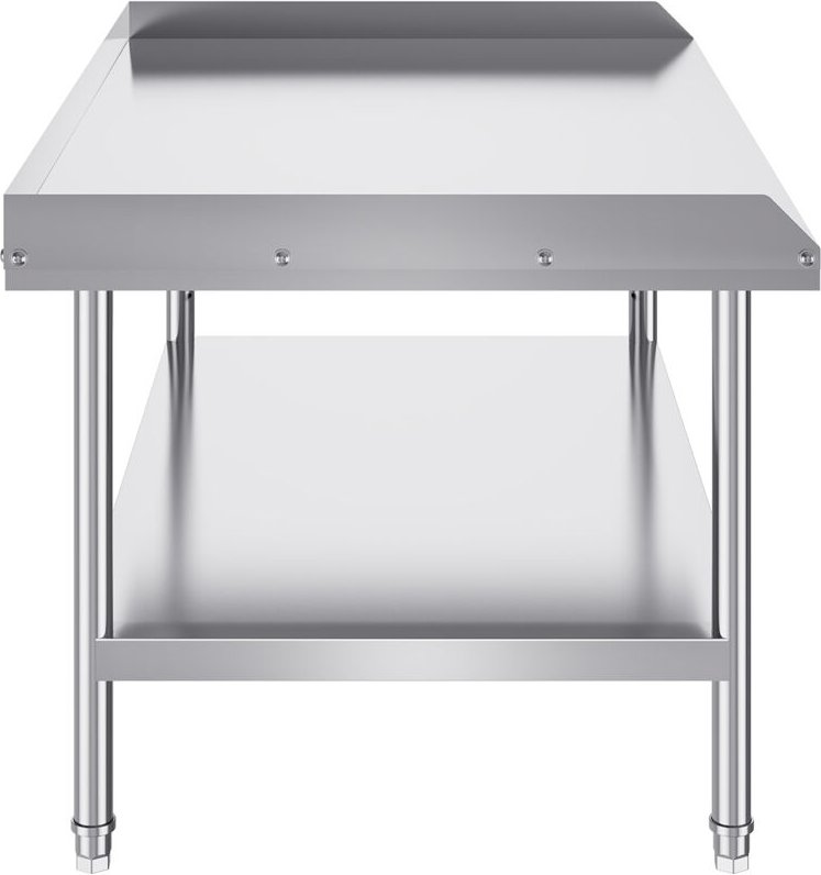 30 x 48 x 26 Zoll Edelstahl-Arbeitstisch, robuster kommerzieller Tisch zur Lebensmittelzubereitung mit 3-seitiger Spritz...