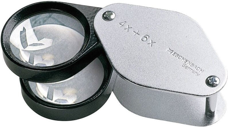 Eschenbach 1187 Einschlaglupe Vergrößerungsfaktor: 4 x, 6 x, 10 x Linsengröße: (Ø) 27 mm