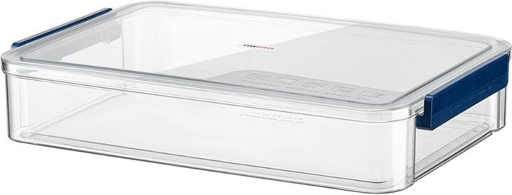 A4 Transparente Aufbewahrungsbox Tragbares Kunststoffdokument Blau