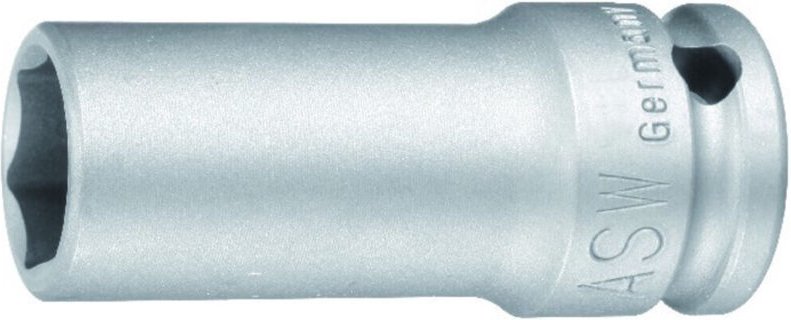 ASW - Kr.-Steckschlüssel-Einsatz 1/2' Schlüsselweite 22mm lang Länge 78mm