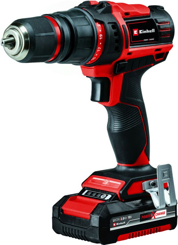 Akku-Bohrschrauber te-cd 18/45 3X-Li+22 Power X-Change (18 v, 45 Nm, Winkelaufsatz, Exzenter Aufsatz, 22-tlg. Bitset, 2,...