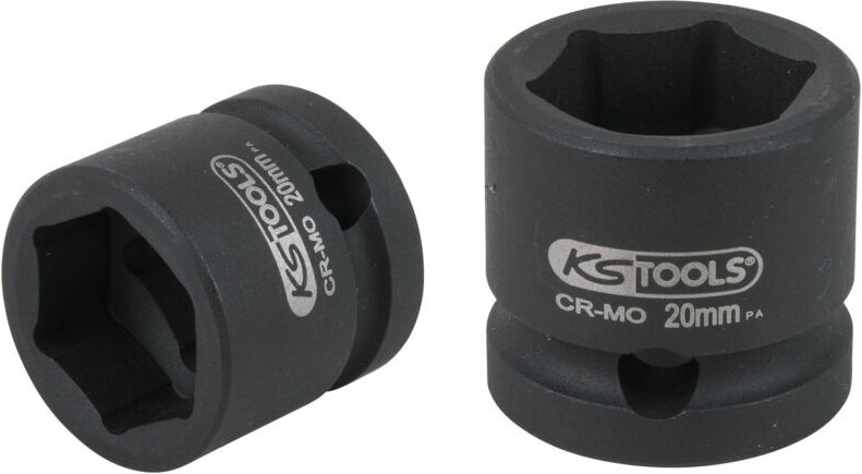 1/2' Sechskant-Kraft-Stecknuss, extra kurz, 20,0 mm