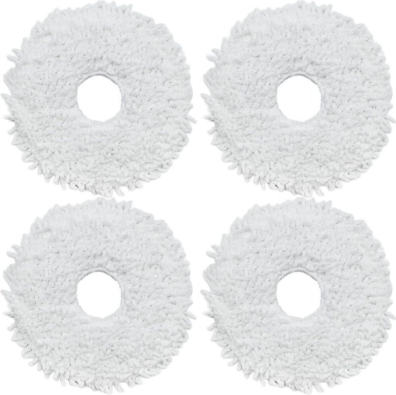 Eureka J12 Ultra Reinigungstücher, Midea V12 Zubehör für Saugroboter, Mikrofasertuch-Set - 4 Stück