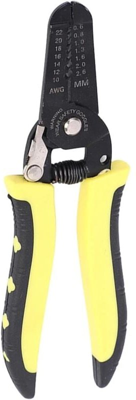 Abisolierzange für elektrische Leitungen, elektrische Schneidzange, federbelastetes Abisolierwerkzeug, rutschfester Grif...