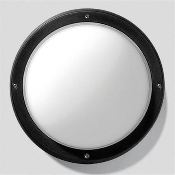 Eko 26 wand- und deckenleuchte e27 aus schwarzem geprÄgtem technopolymer 300335