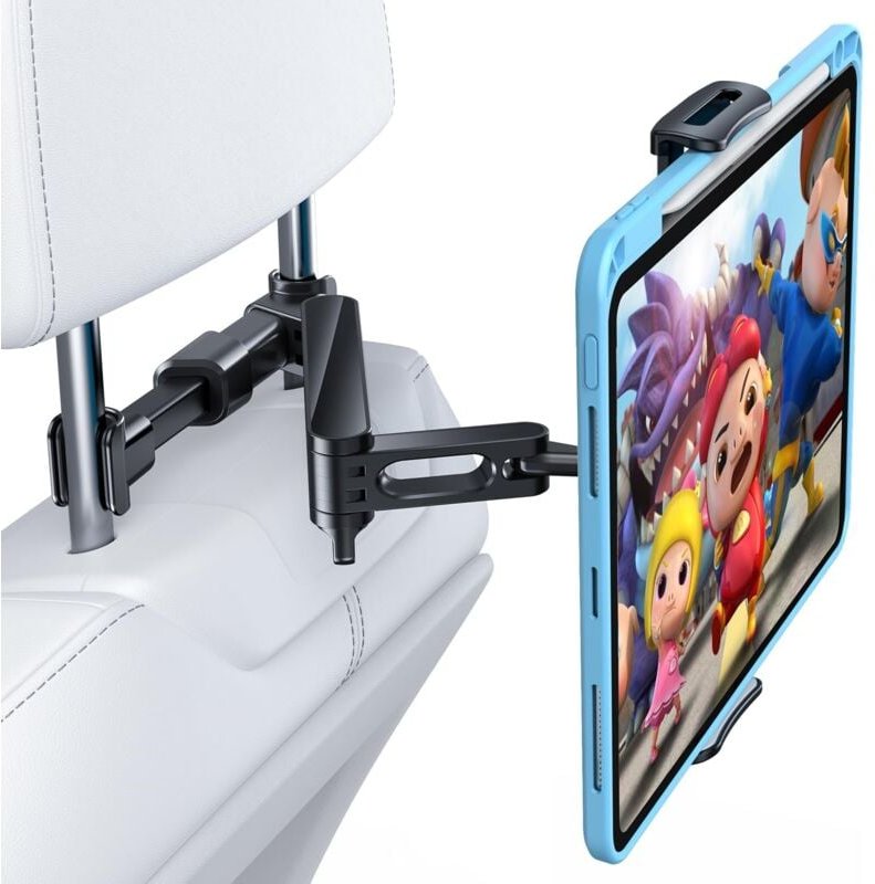 Thumbnail - Auto-Tablet-Halterung, ausziehbare Auto-Kopfstützenhalterung um 360 Grad drehbar für 4,4–11 Zoll iPad, Galaxy Tab, Huawe...