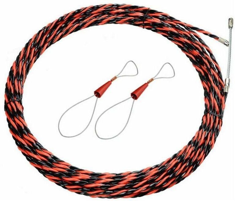 Elektrikernadel, 25 m, elektrischer Drahtabzieher, 5 mm Durchmesser, Drahtabziehernadel, einziehbare Installation für Ka...