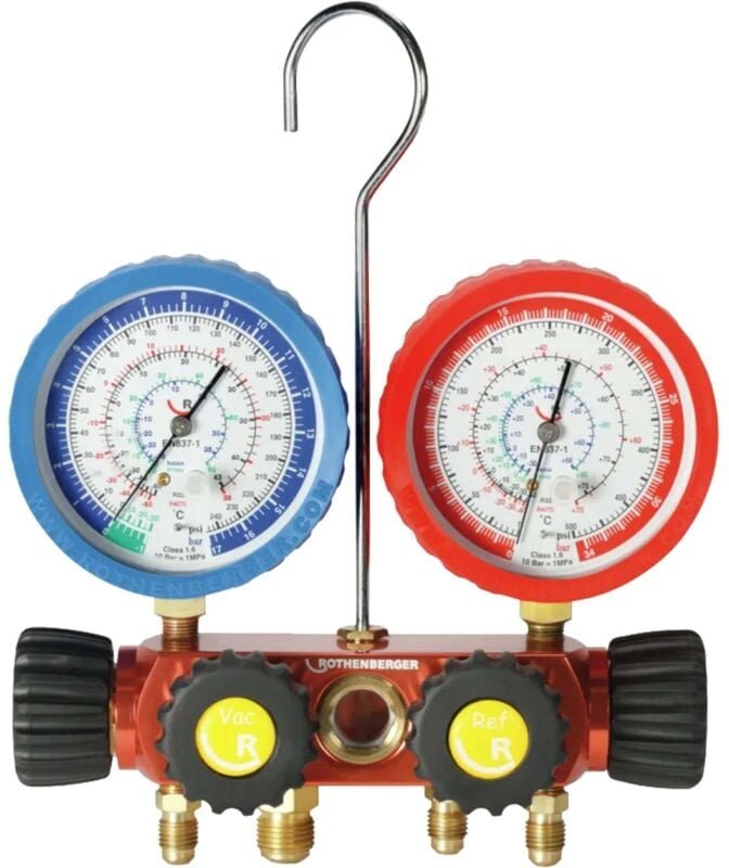 Rothenberger - Analoge Monteurhilfe 4-Wege R410A-R32 - 1000001427