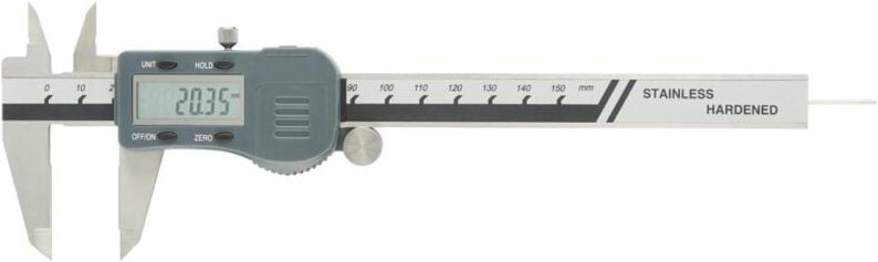 Digital-Taschenmessschieber 150mm mit Daten rt - Fortis