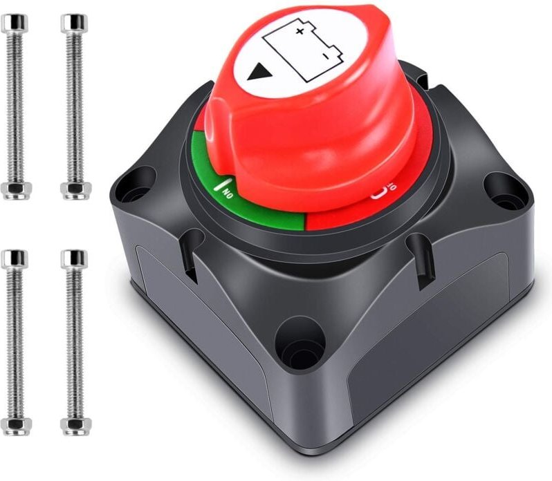 Thumbnail - 12–48 v Batterieschalter, Batterietrennschalter, Batterie-Leistungsschalter, Batterie-Trennschalter für Boot, lkw, Auto,...